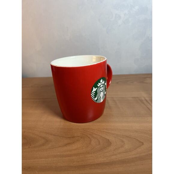 Starbucks 2021 Holiday 11oz Red Coffee Ceramic Green Siren Logo Cup Mug - Picture 4 of 8